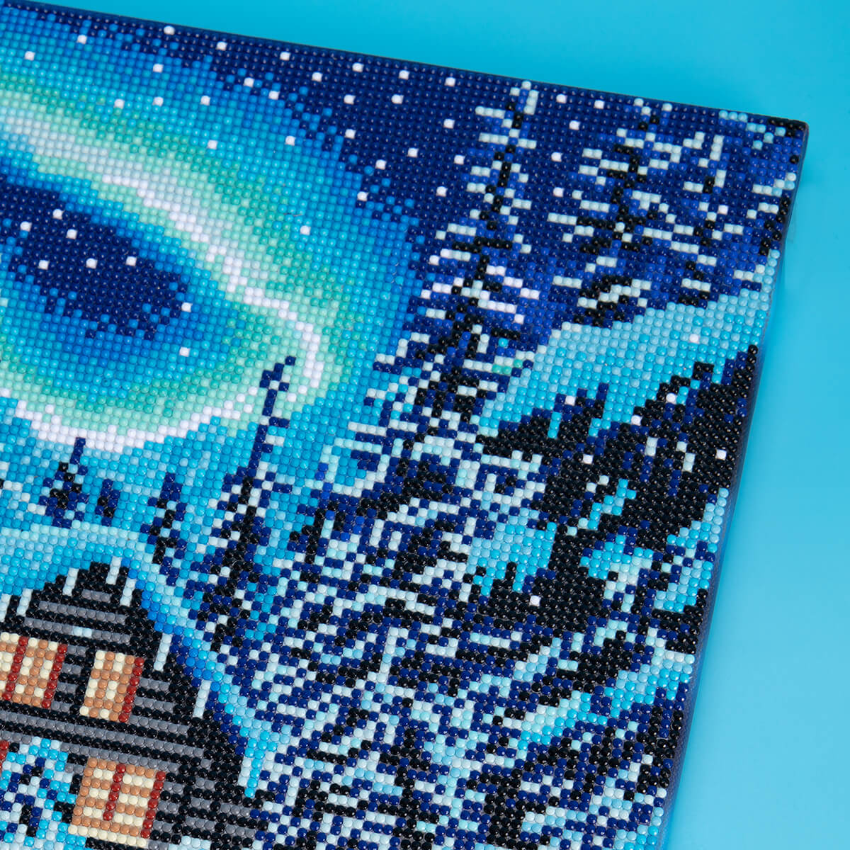 Finished Winter Serenade diamond painting kit result – DYC