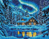 Original reference photo for Winter Serenade winter cottage custom diamond painting